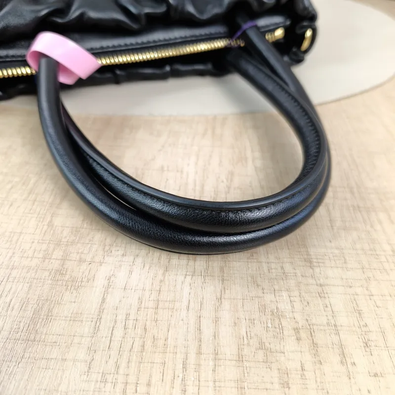 PRADA Crossbody Bag Black with Gold-Tone Hardware Crossbody Bag Black Lambskin One Size26 × 11 × 17 cm — detail view 2 of 12