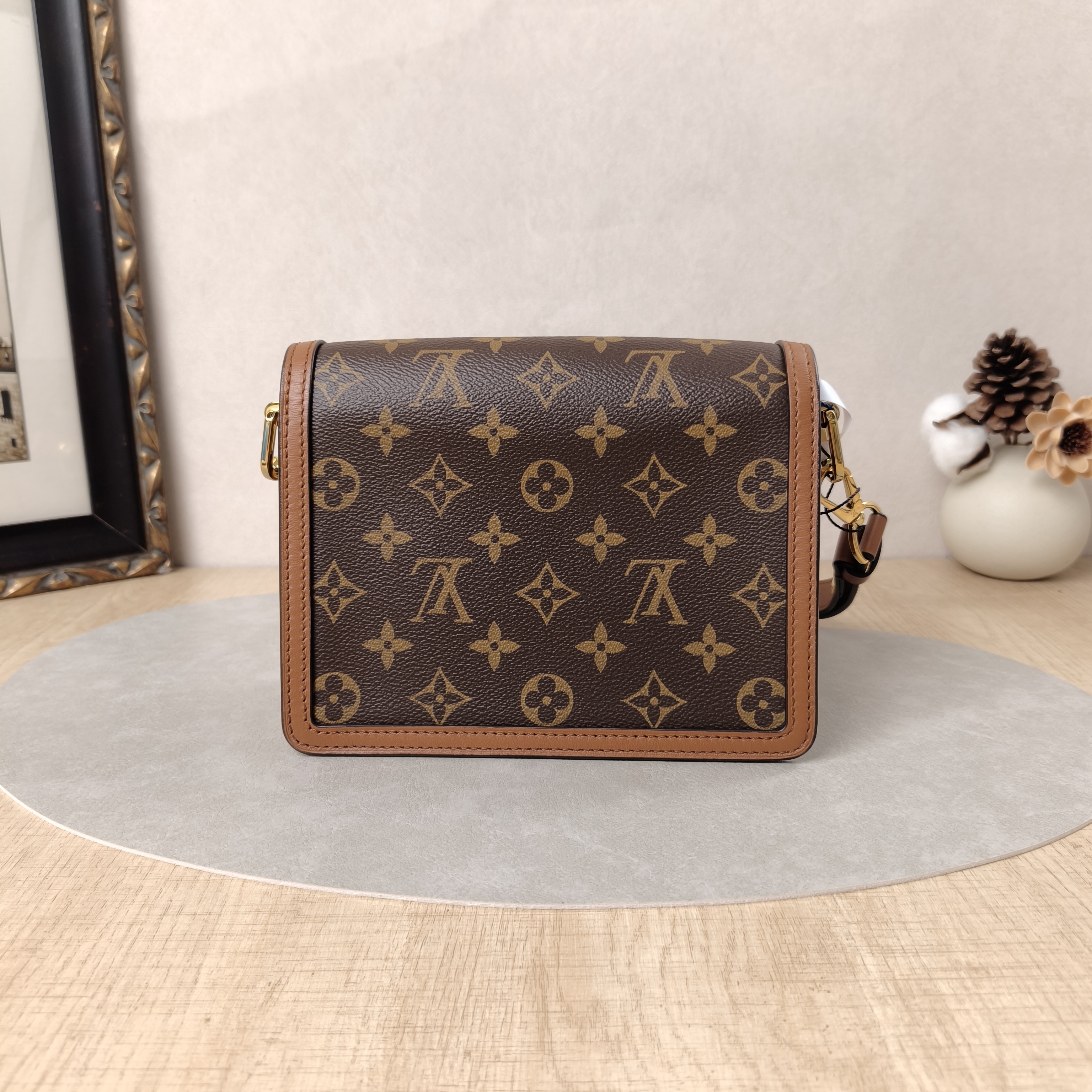 Louis Vuitton Crossbody Bag Dauphine Monogram PV Cmini20 × 9 × 15 cm — cover view 3 of 10
