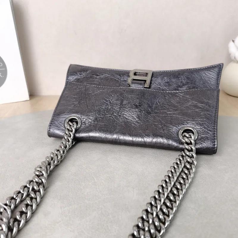 BALENCIAGA Shoulder Bag CRUSH Chain Bag Calfskin Small25 × 8 × 15 cm — detail view 7 of 14