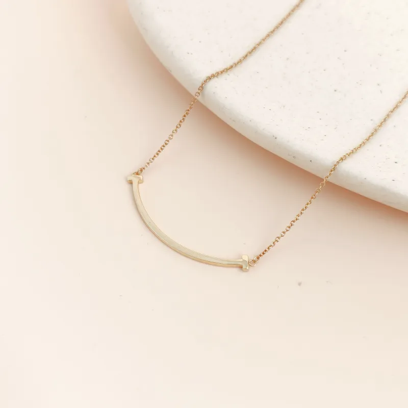 Tiffany&Co. Necklace T Collection Small Smile Necklace Gold18k Small45cm — cover view 6 of 6