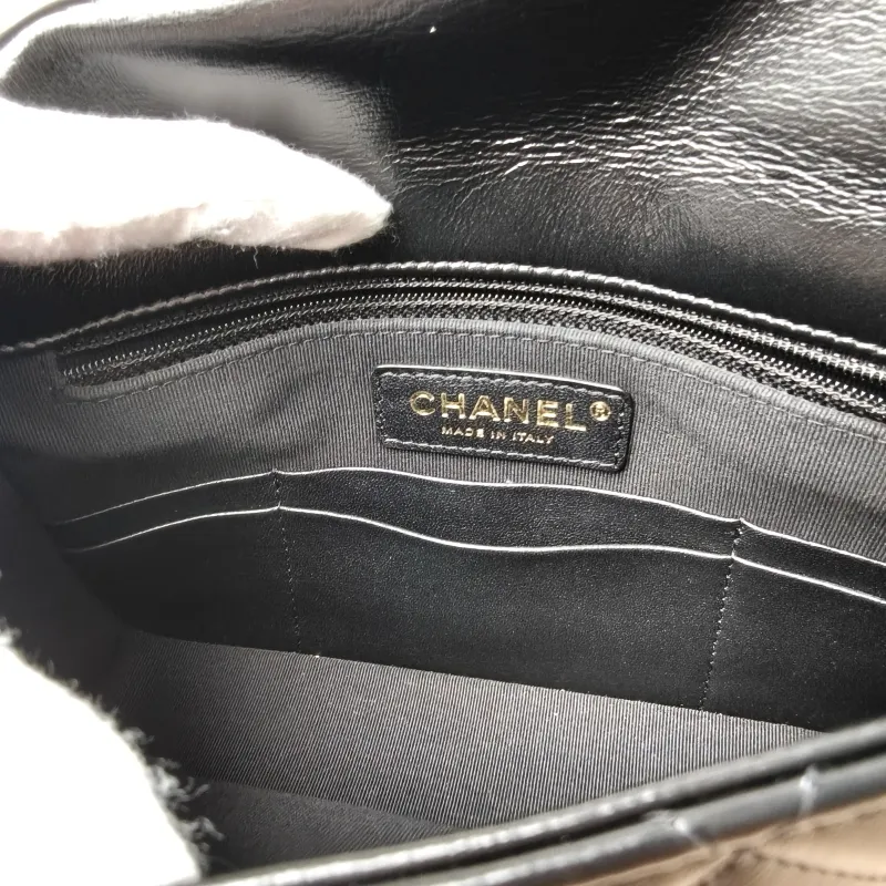 Chanel Crossbody Bag Edition c logo Black Waxed Leather One Size22 × 7 × 16 cm — detail view 17 of 17