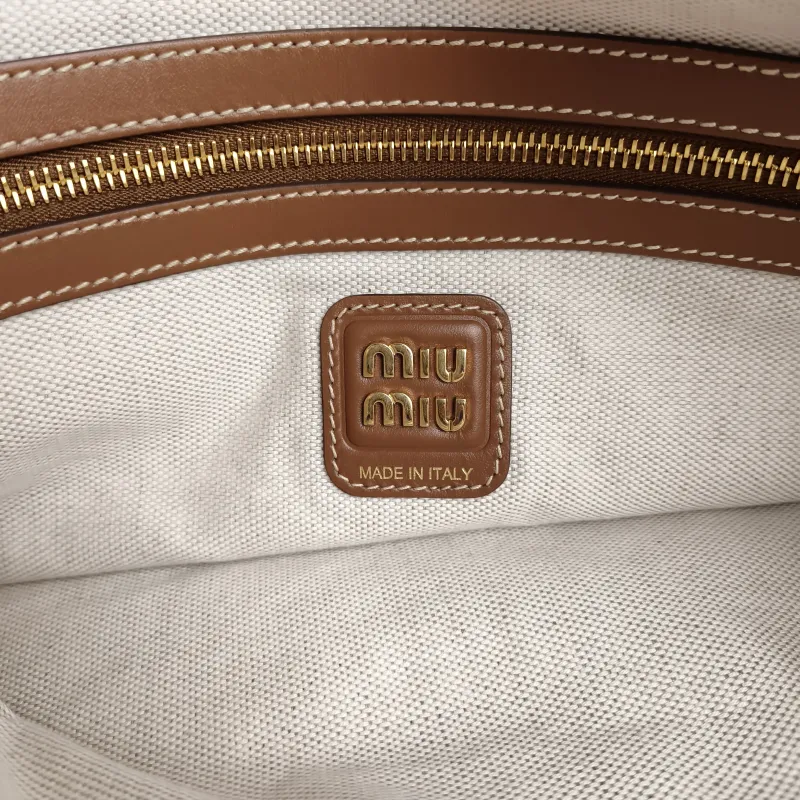 Miumiu Shoulder Bag IVY Tote Shopping Tote Canvas Medium35*40 — detail view 6 of 11