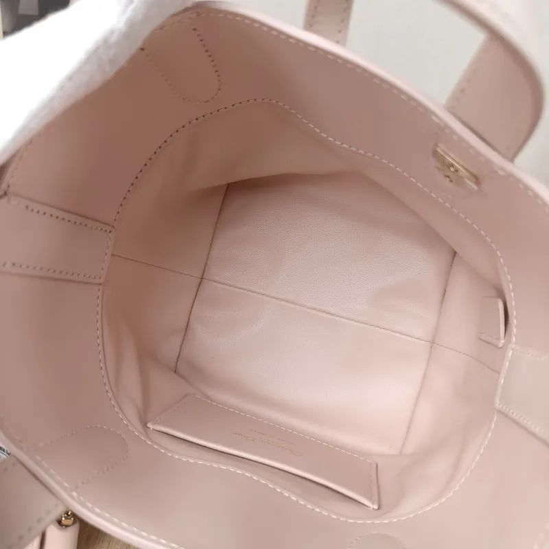 DIOR Top Handle Bag TOUJOURS Edition Pink Calfskin Mini 13 × 12 × 15 cm — detail view 7 of 13
