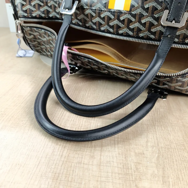 GOYARD Top Handle Bag Croisiere Black PVC One Size 53 × 25 × 25 cm — detail view 15 of 15