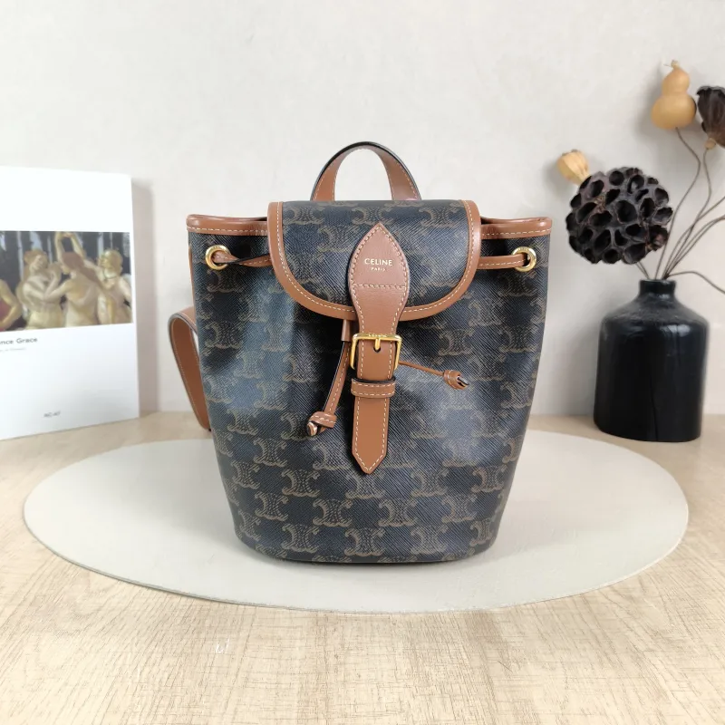 CELINE Backpack FOLCO Backpack Monogram PVC Mini 17 × 10 × 20 cm