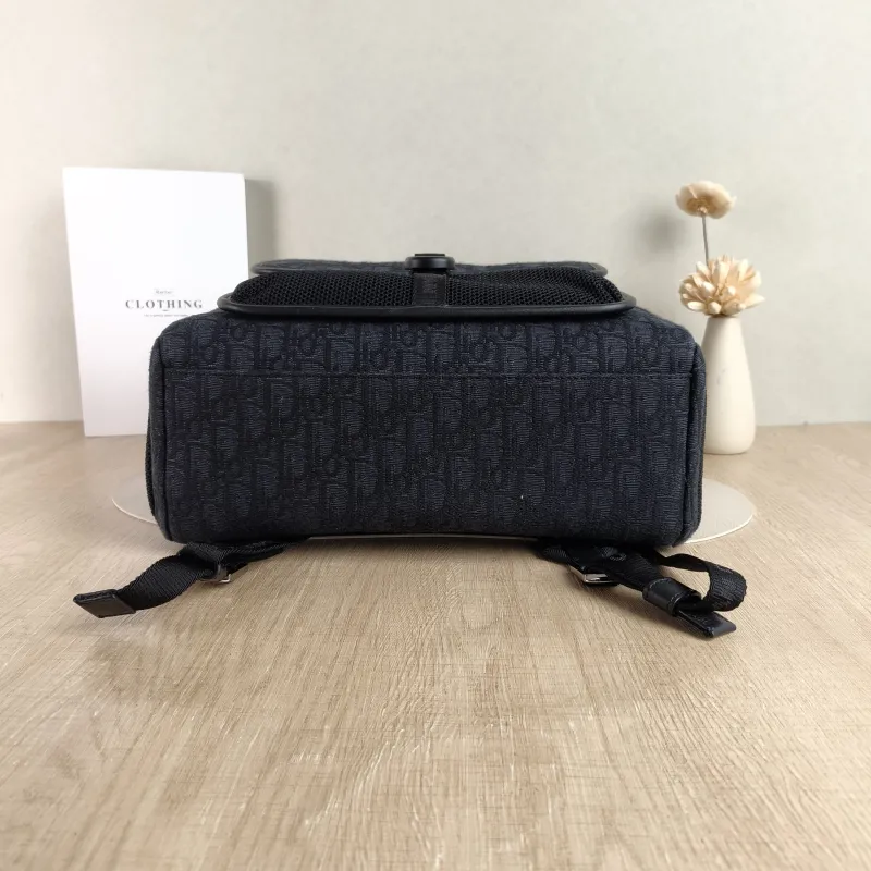 DIOR Backpack Black Canvas 32.5*13.5**42 — cover view 2 of 4