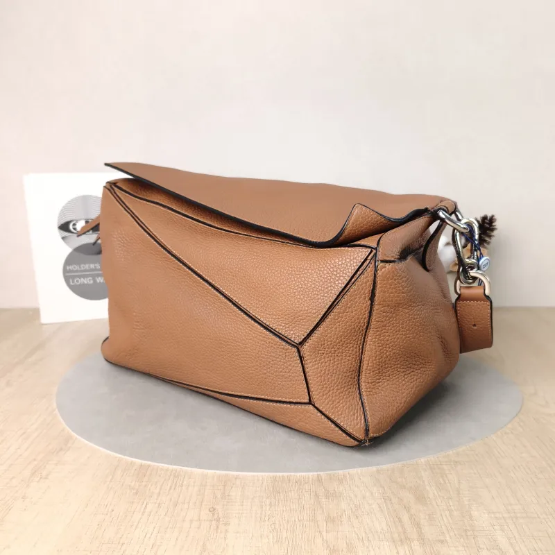 LOEWE Crossbody Bag Puzzle Brown Calfskin Large36 × 20 × 22 cm — cover view 4 of 5