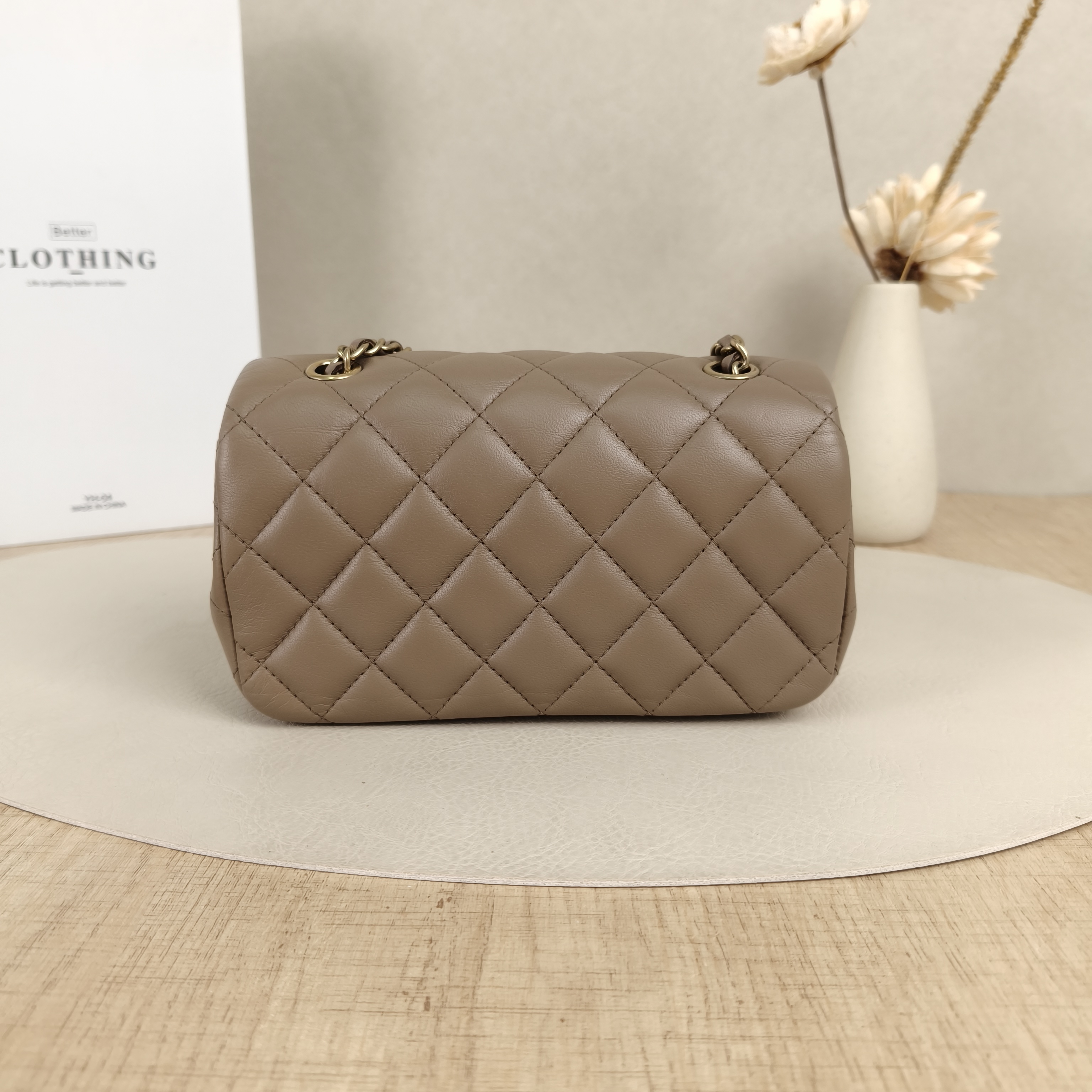 Chanel CF mini Lambskin20 · Authenticity Card Dust Bag · 18 × 5 × 12 cm — cover view 2 of 8