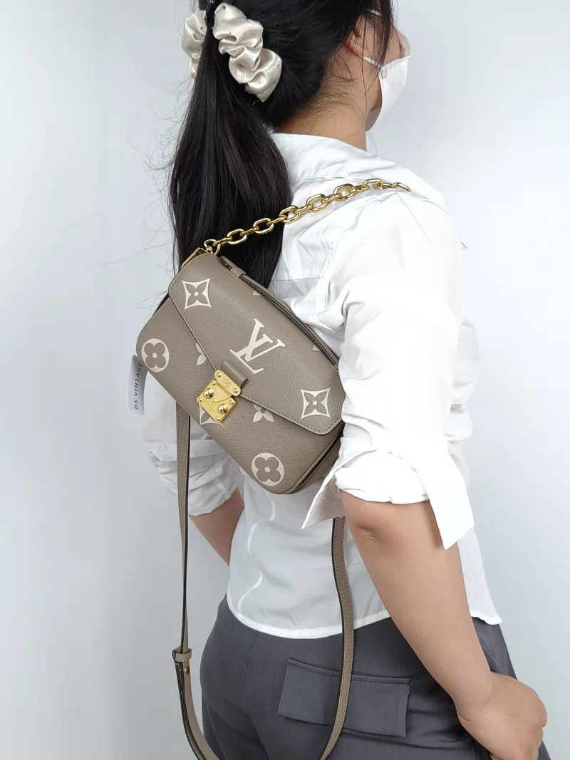 Louis Vuitton Crossbody Bag Pochette Métis East West Empreinte Embossed Calfskin Small21.5 × 6 × 13.5 cm — on-model view 3 of 3