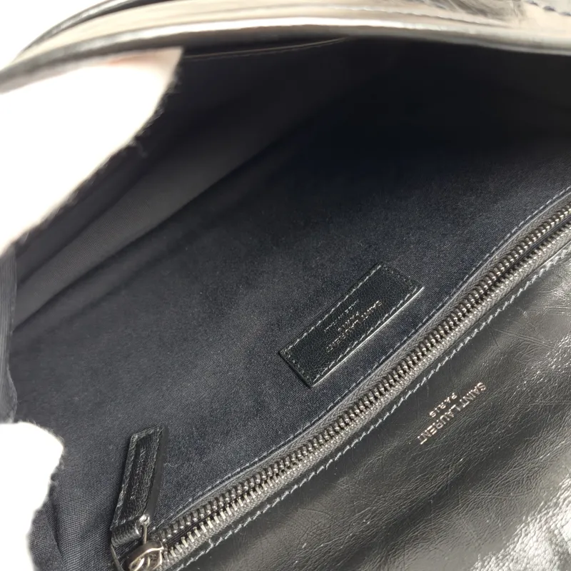 SAINT LAURENT Crossbody Bag Niki Black Waxed Leather Calfskin Medium28 × 8.5 × 20 cm — detail view 13 of 13