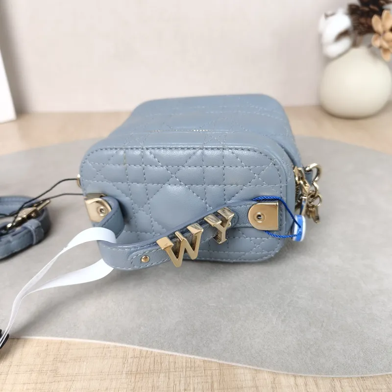 DIOR Crossbody Bag Lady Vanity Cosmetic Bag Lambskin Mini 11 × 7 × 10 cm — detail view 9 of 9