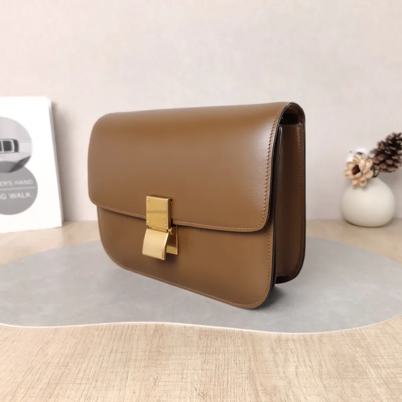 CELINE Crossbody Bag Classic Box CC alfskin Medium 24 × 7 × 18 cm — cover view 3 of 6