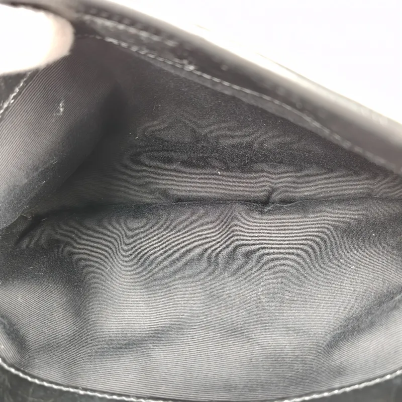 SAINT LAURENT Crossbody Bag Niki Black Waxed Leather Calfskin Medium 28 × 8.5 × 20 cm — detail view 9 of 14