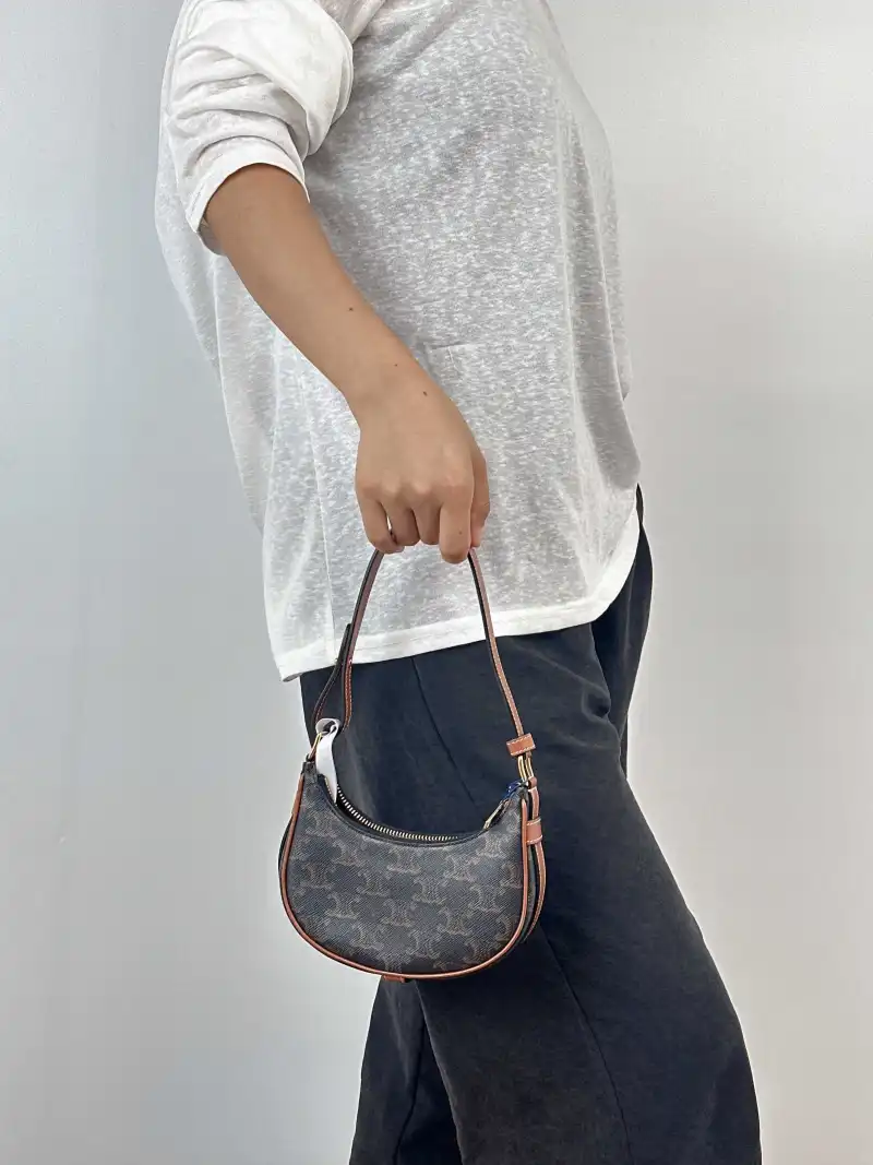 CELINE Shoulder Bag AVA Monogram PVC Mini 16 × 4 × 8.5 cm — on-model view 1 of 2