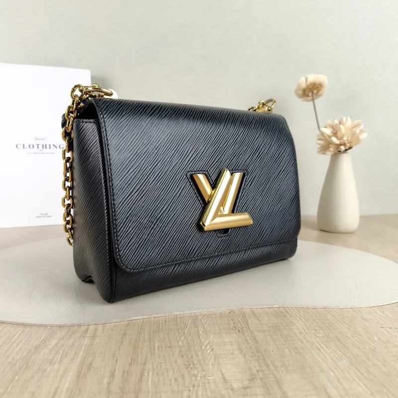 Louis Vuitton Crossbody Bag Twist Black Epi Embossed Calfskin Medium 23 × 9.5 × 17 cm — cover view 2 of 5