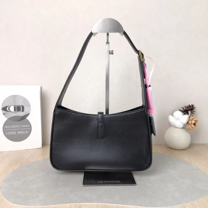 SAINT LAURENT Shoulder Bag LE 5 À 7 Black Calfskin Small 23 × 6.5 × 16 cm — cover view 3 of 5