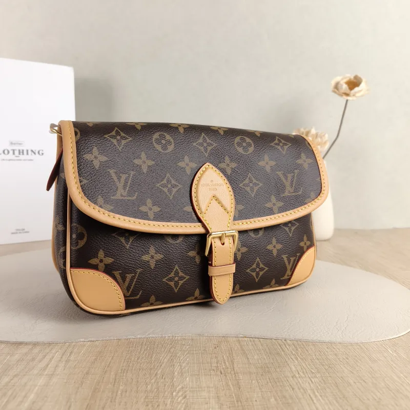 Louis Vuitton Crossbody Bag Diane Baguette Bag Shoulder Strap PVC Small 24 × 9 × 15 cm — cover view 5 of 6