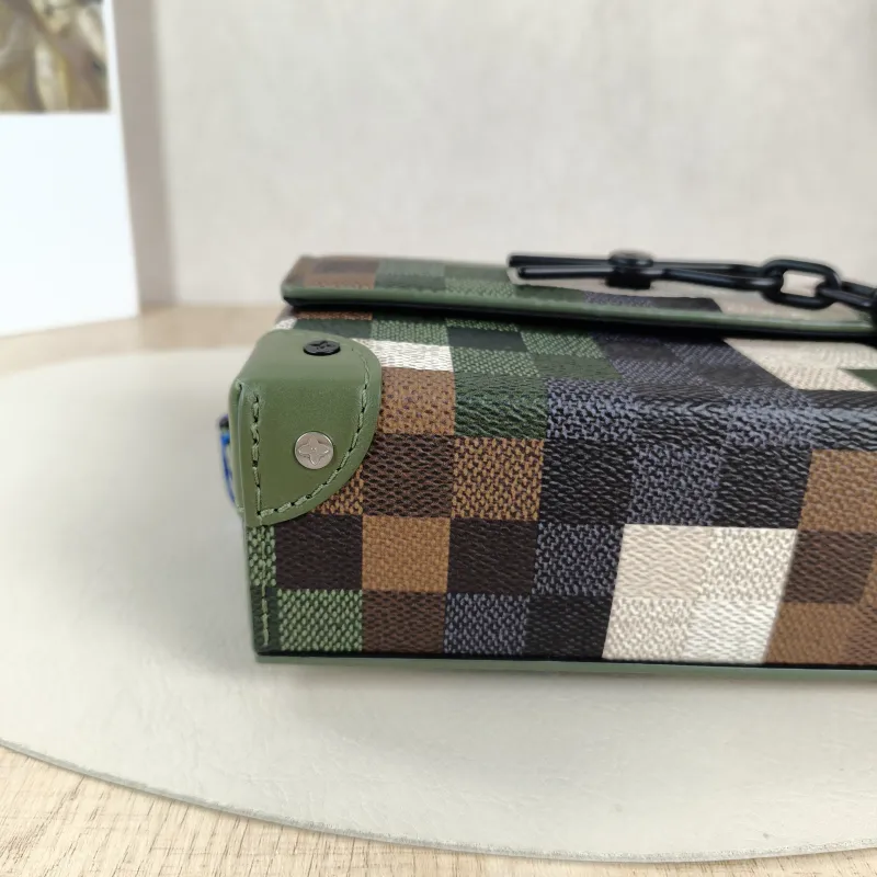 Louis Vuitton Crossbody Bag Steamer Box Green PVC Mini 18 × 6.5 × 11 cm — detail view 7 of 13