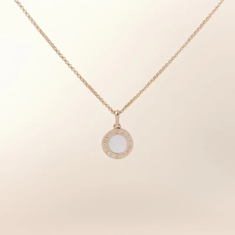 Bvlgari Necklace Collection Pearl Rose Gold 18KR ose Gold One Size 43cm