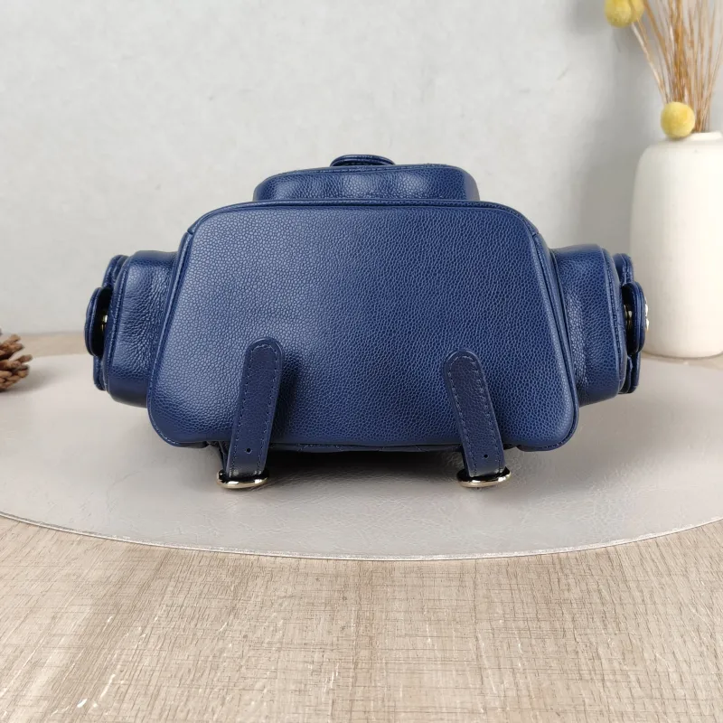 Chanel Backpack duma Navy Grained Calfskin Small 18 × 9.5 × 19 cm — cover view 2 of 5