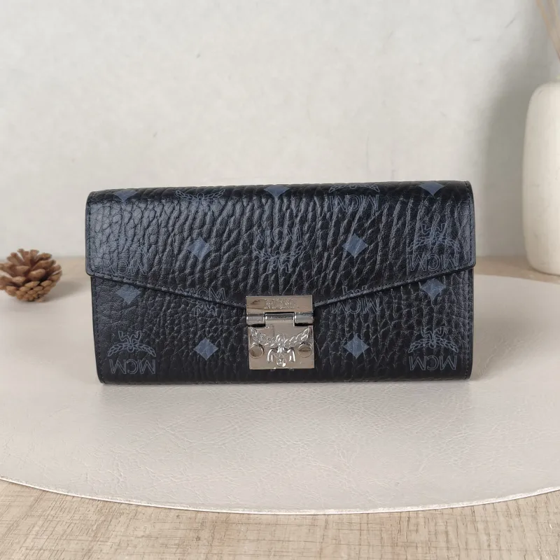 MCM Wallet Wallet Black One Size19 × 2 × 10 cm