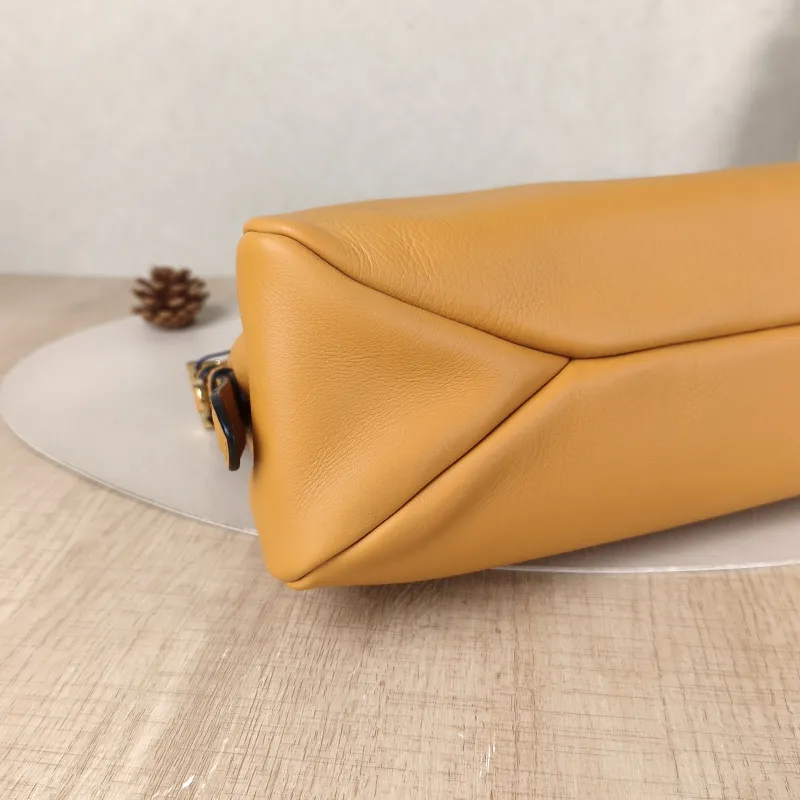 PRADA Shoulder Bag Aimée Yellow Calfskin One Size31 × 9 × 18 cm — detail view 3 of 13