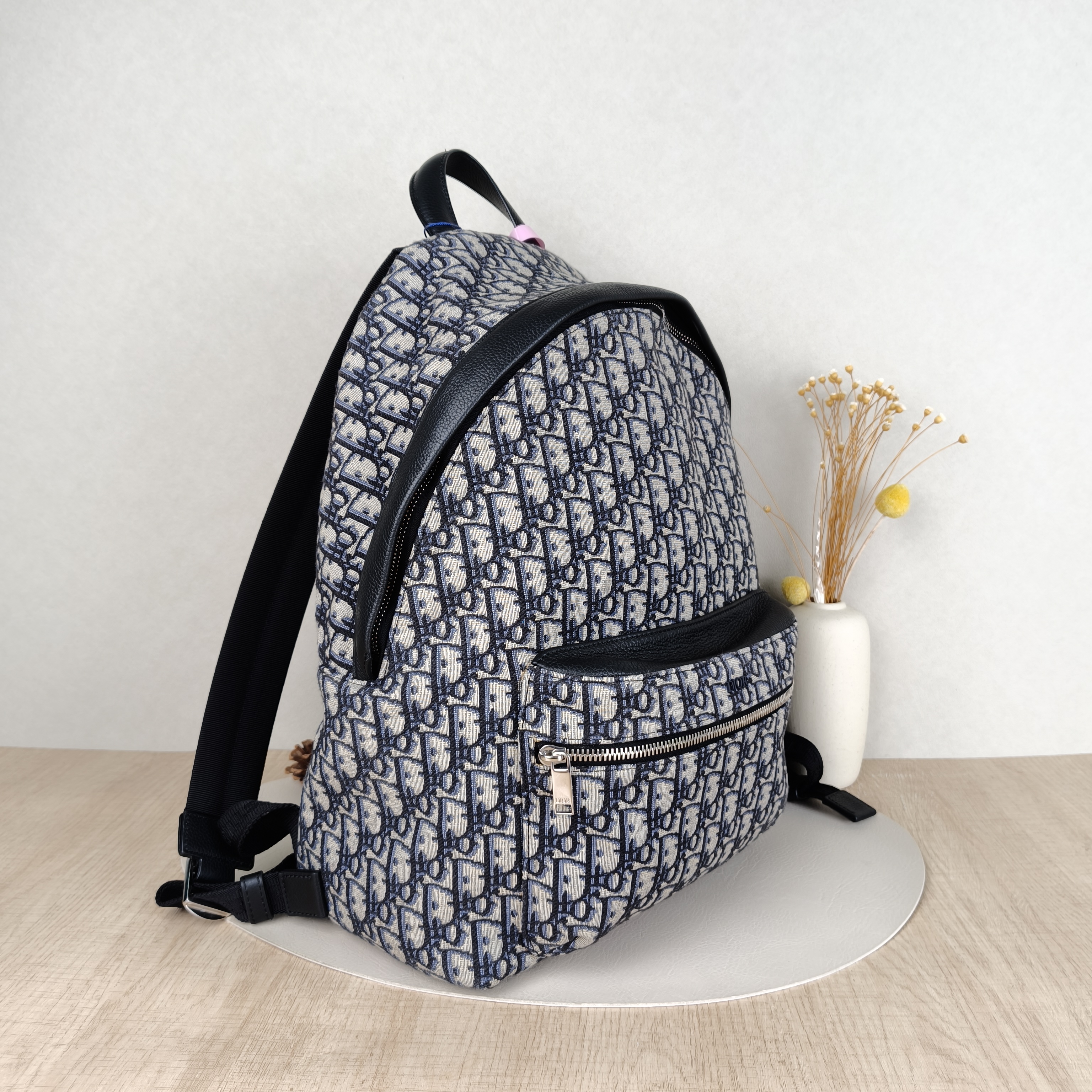 DIOR Backpack Backpack Blue Canvas One Size32 × 16 × 41 cm — cover view 2 of 5
