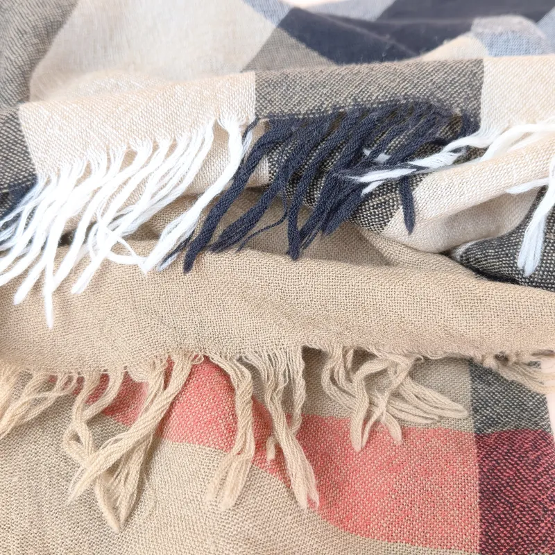 BURBERRY Scarf Scarf Wool One Size 110*110cm — cover view 6 of 10