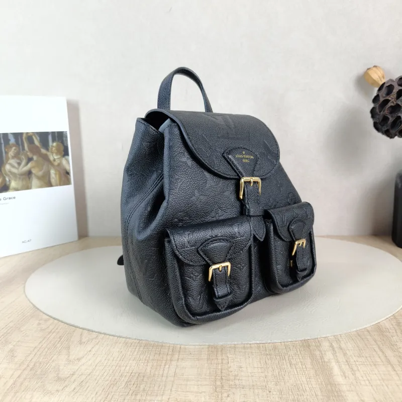 Louis Vuitton Backpack Backup Backpack Black Calfskin One Size20 × 14 × 22 cm — cover view 3 of 5