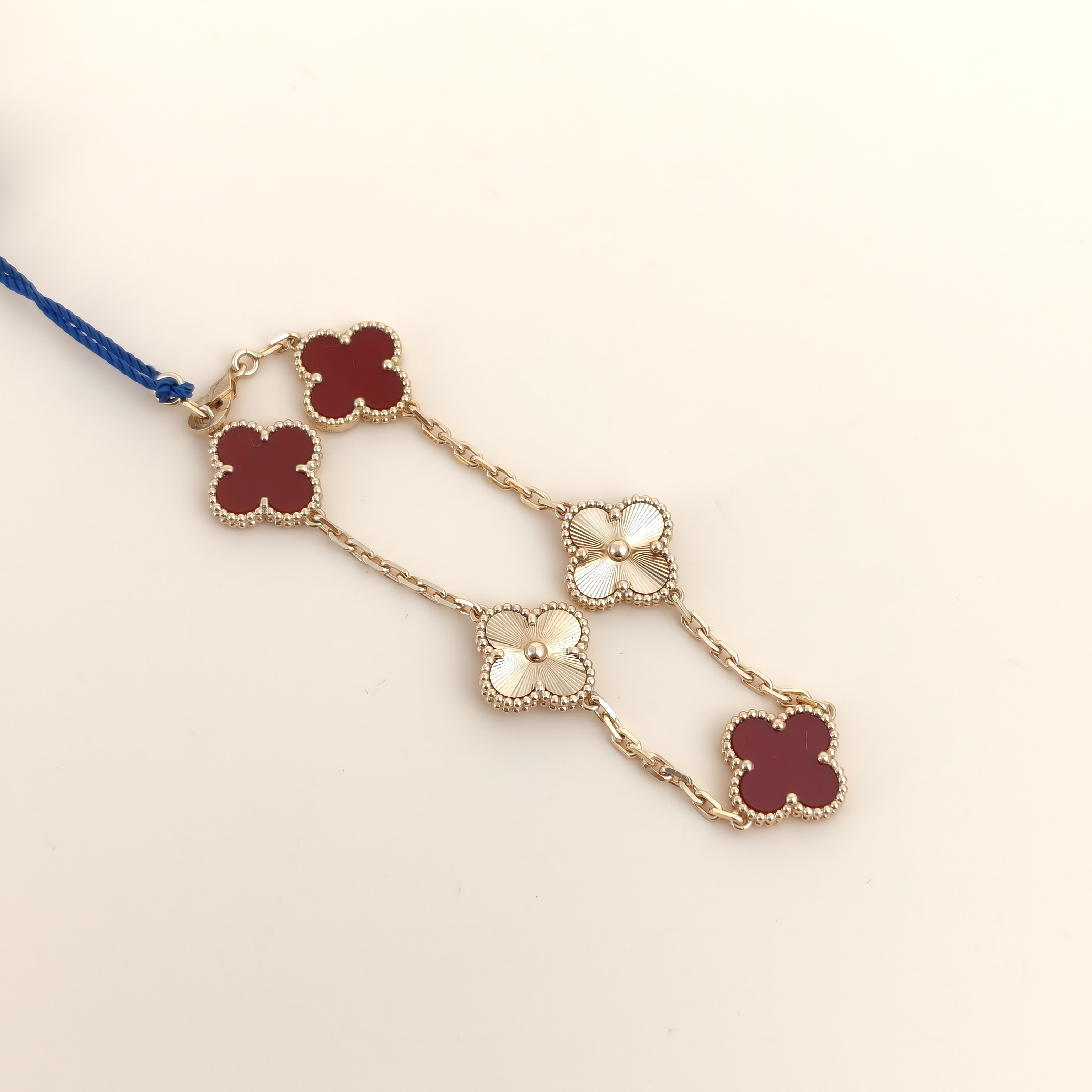 Van Cleef & Arpels Bracelet Alhambra Alhambra Collection Five-Motif Bracelet 18KR ose Gold Vintage Small19cm — cover view 5 of 8