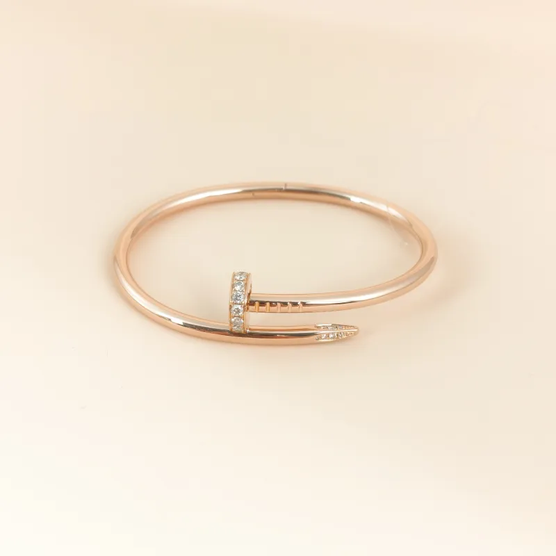 CARTIER Bangle Juste un Clou Bangle Rose Gold Diamond18KR ose Gold Edition 17