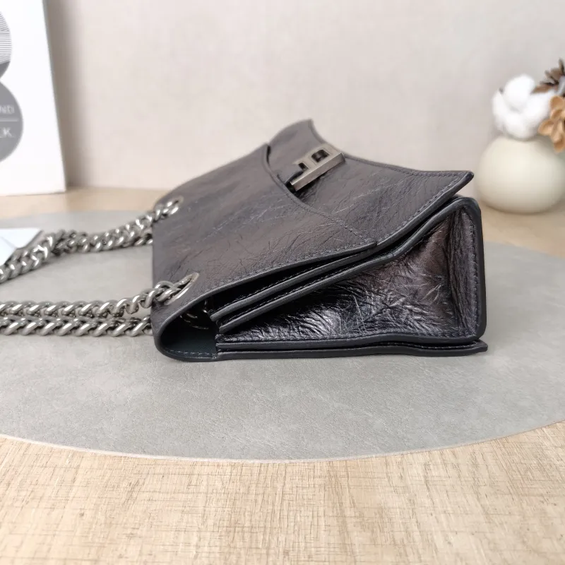 BALENCIAGA Shoulder Bag CRUSH Chain Bag Calfskin Small25 × 8 × 15 cm — detail view 1 of 14