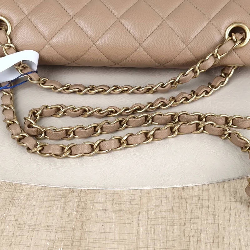 Chanel Crossbody Bagcf Collection Crossbody Bag Taupe Calfskin One Size26 × 6 × 17 cm — detail view 11 of 13