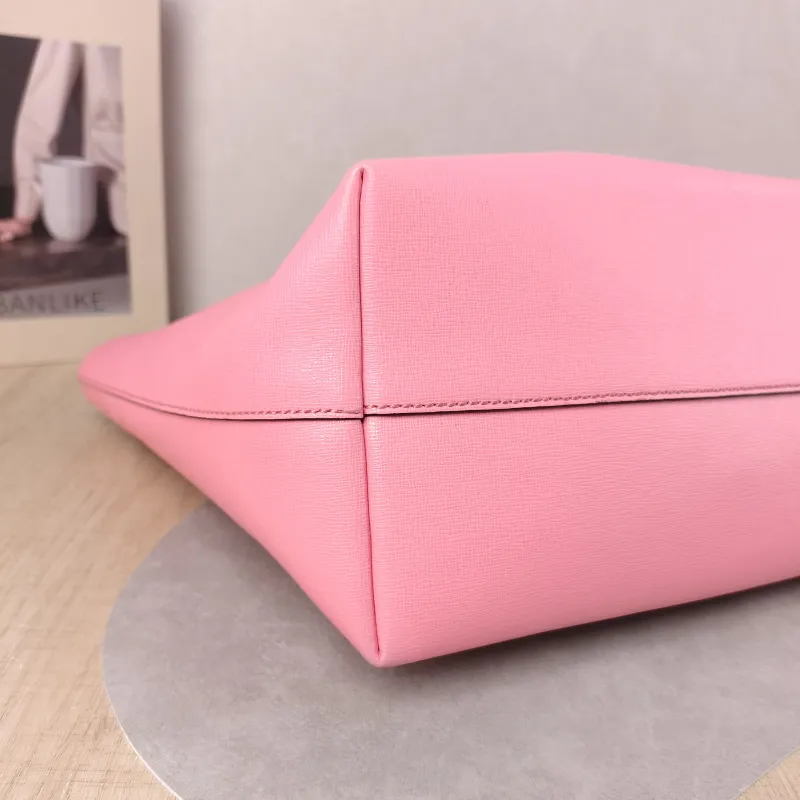 FENDI Top Handle Bag Top Handle Bag Pink Calfskin 35 × 14 × 27 cm — detail view 13 of 13
