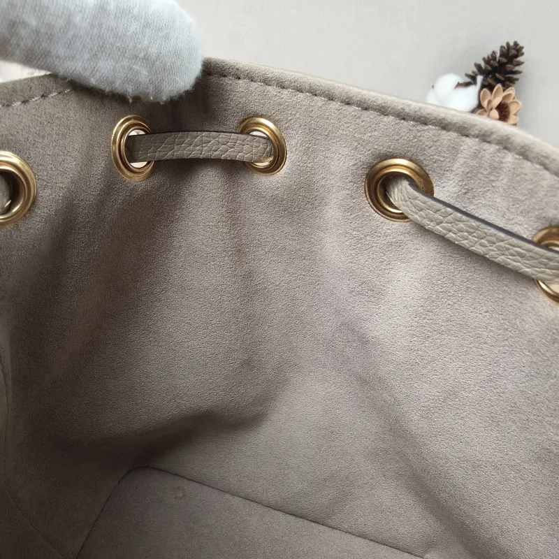 Louis Vuitton Crossbody Bag NANO NOÉ Bucket Bag Nano · White Monogram Empreinte Embossed Calfskin nano 13 × 10 × 16 cm — detail view 5 of 11