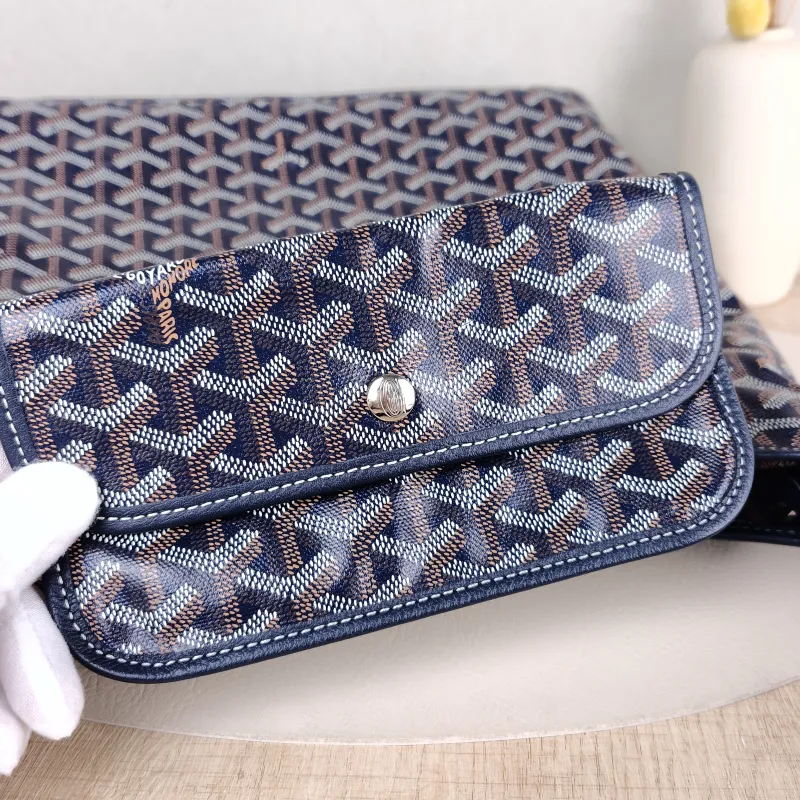 GOYARD Shoulder Bag Boheme Hobo​ Blue PVC Small 43 × 14 × 27 cm — detail view 8 of 11