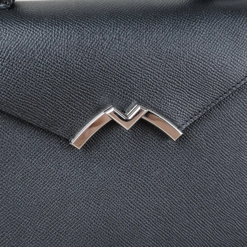 Moynat Crossbody Bag Crossbody Bag Black Calfskin 25.5 × 8 × 18.5 cm — detail view 9 of 11