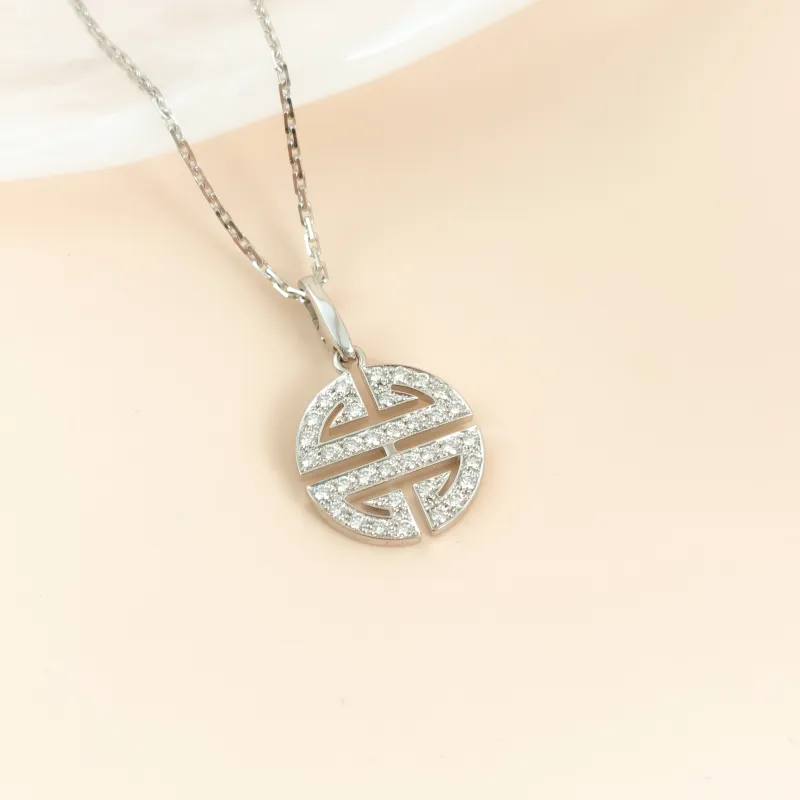 CARTIER Necklace Collection Necklace White Gold 18KW hite Gold Diamond One Size42cm — cover view 3 of 10