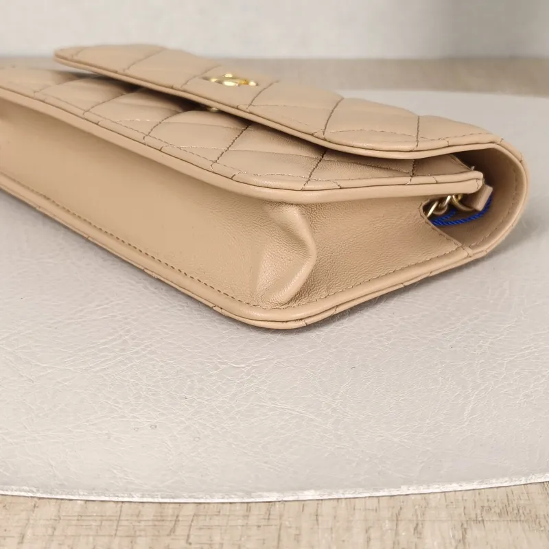 Chanel Crossbody Bag woc Collection Taupe Lambskin mini17 × 5 × 9.5 cm — detail view 6 of 15