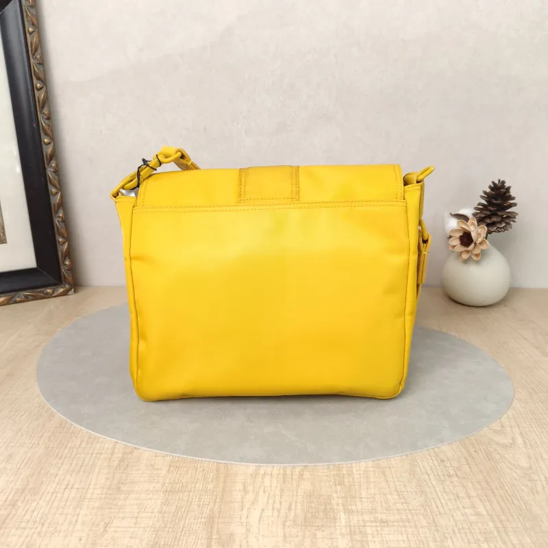 FENDI Crossbody Bag Crossbody Bag Yellow Nylon One Size23 × 7 × 22 cm — cover view 4 of 5