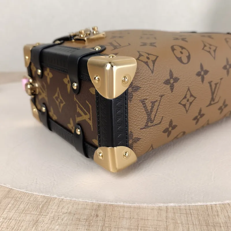 Louis Vuitton Crossbody Bag Side Trunk Box Monogram PVC Medium 23.5 × 8.5 × 16 cm — detail view 3 of 11