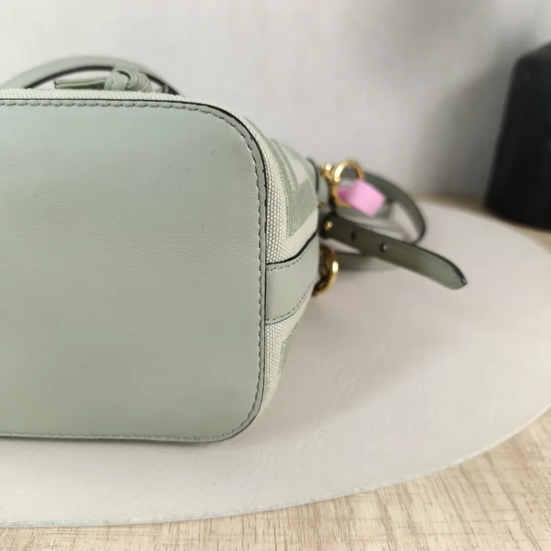 FENDI Crossbody Bag Mon Tresor Bucket Bag Green Canvas Mini 12 × 10 × 18 cm — detail view 4 of 11