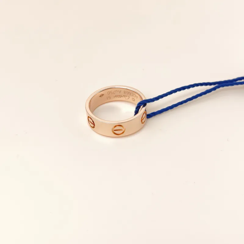 CARTIER Ring Love Collection Ring Rose Gold 18KR ose Gold Edition 51 — cover view 7 of 7
