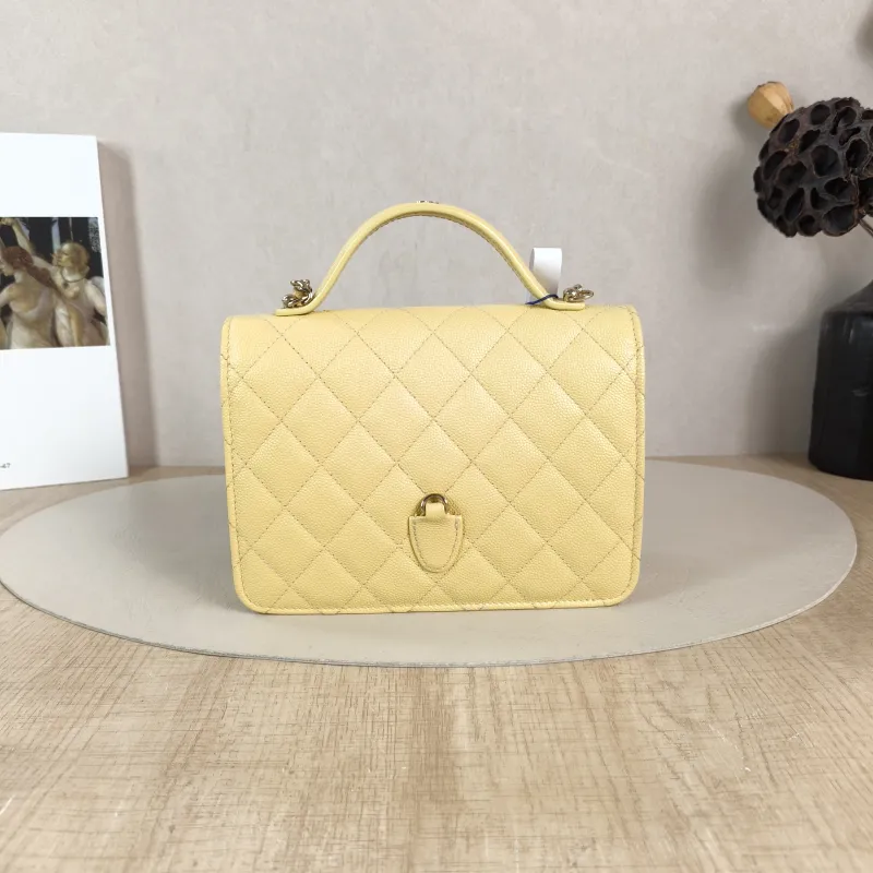 Chanel Backpack Backpack Yellow Grained Calfskin One Size 18 × 4 × 13 cm — cover view 5 of 5