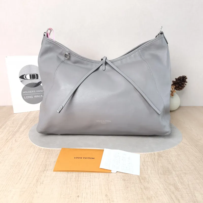 Louis Vuitton Crossbody Bag Carryall Vibe Grey SL ambskin Medium 39 × 15 × 30 cm — cover view 6 of 6