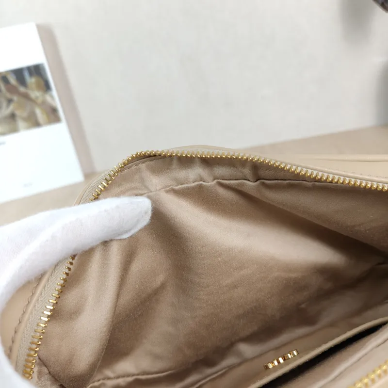 Miumiu Shoulder Bag Shoulder Bag Taupe Calfskin 24 × 5 × 13 cm — detail view 7 of 11