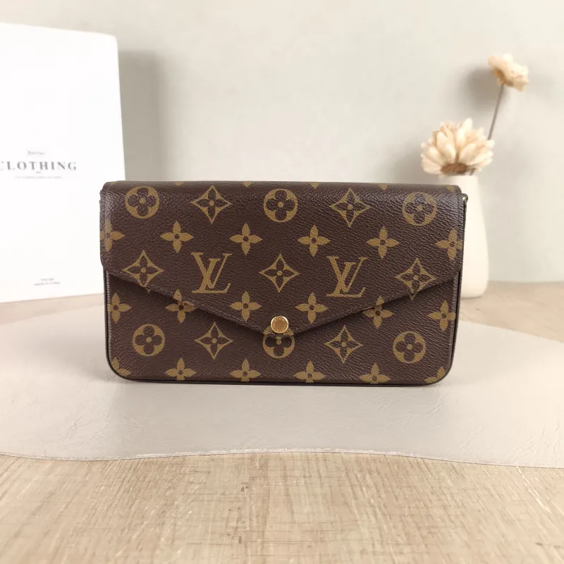 Louis Vuitton Crossbody Bag Pochette Félicie Monogram PVC Small 21 × 3 × 12 cm