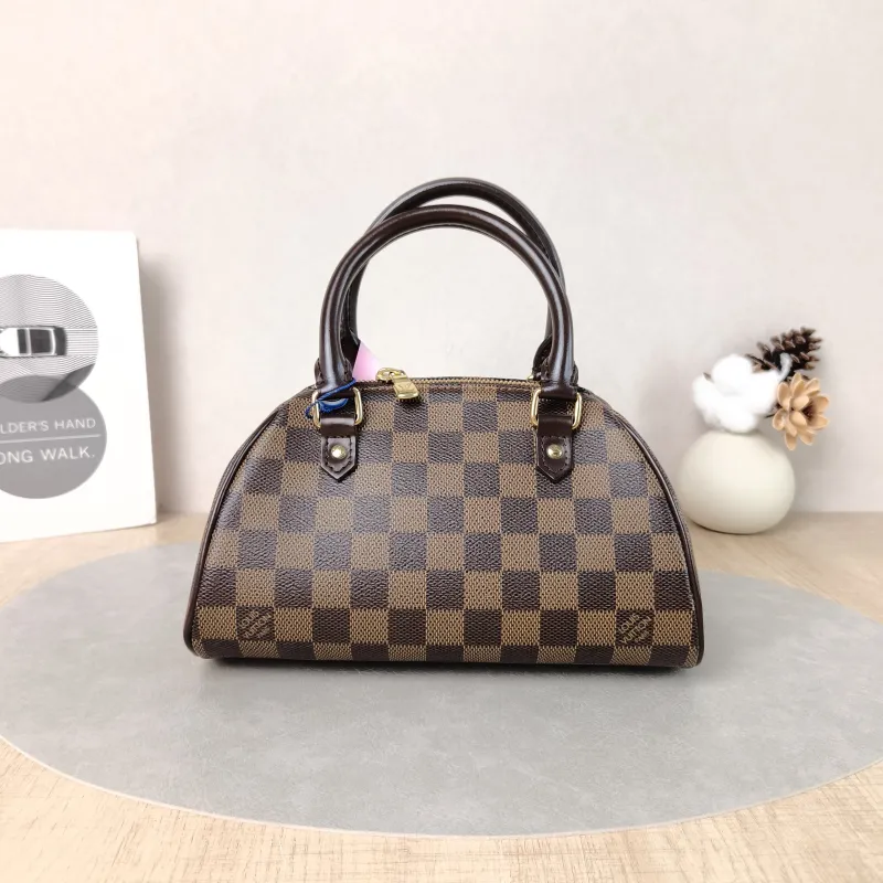 Louis Vuitton Top Handle Bag Ribera Damier Ebene PVC One Size 24 × 13 × 13 cm