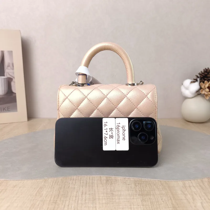Chanel Crossbody Bag Coco Handle​ Grained Calfskin Mini 19 × 9 × 13 cm — cover view 3 of 5