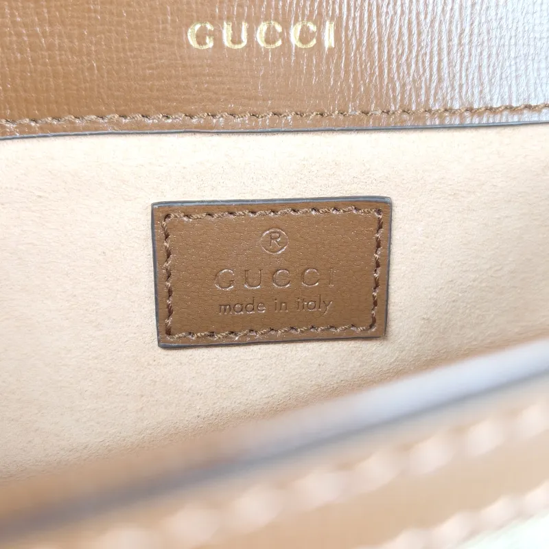 GUCCI Shoulder Bag Horsebit 1955 Horsebit Small Monogram · Shoulder Strap PVC Small 24 × 5.5 × 13 cm — detail view 2 of 13